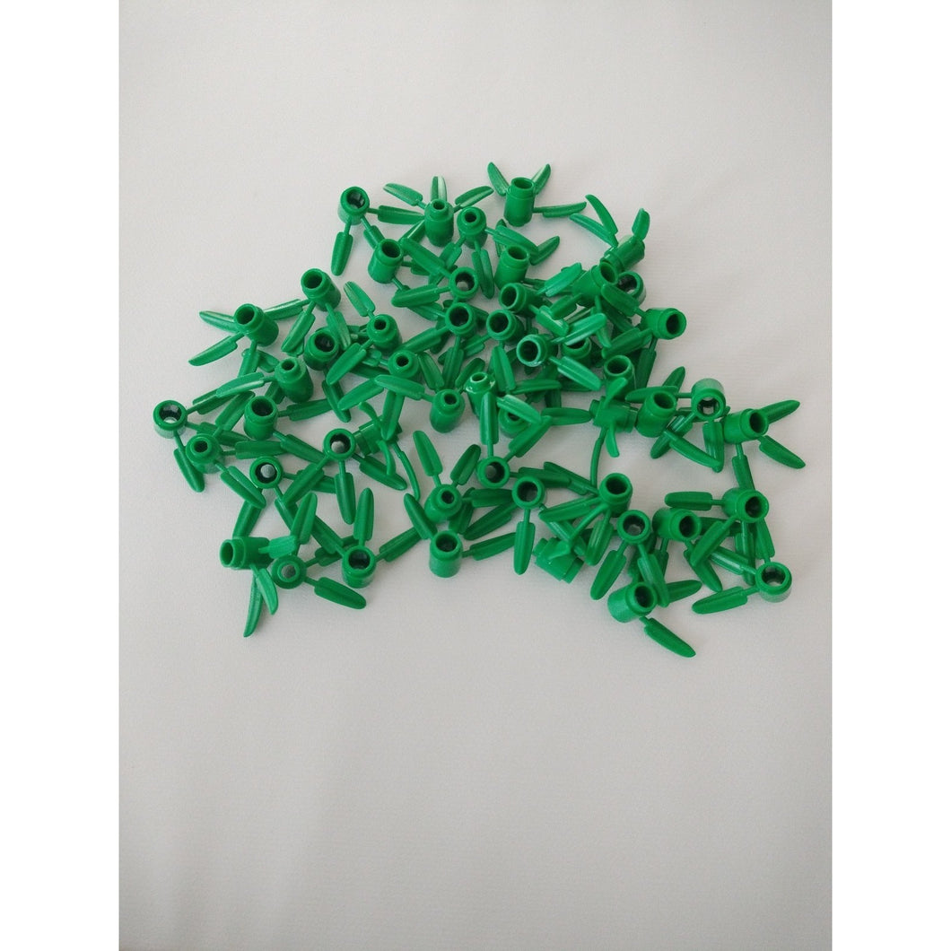 Lego Bamboo Green Plant Bricks Round 1 x 1, Set Of 50