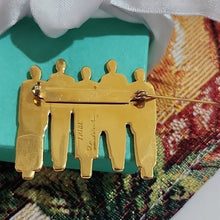 Load image into Gallery viewer, Vintage Laurel Burch People TRIBE Figures Enamel Brooch
