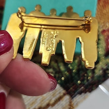 Load image into Gallery viewer, Vintage Laurel Burch People TRIBE Figures Enamel Brooch
