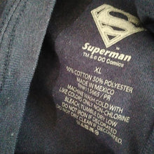 Load image into Gallery viewer, Boy's Superman Distressed Logo T-shirt, Navy, Large 10/12
