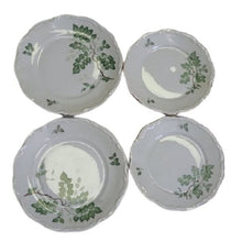 Load image into Gallery viewer, Mitterteich 4254 Bavarian "Green Leaves" 2x salad + 2x bread plates, set of 4
