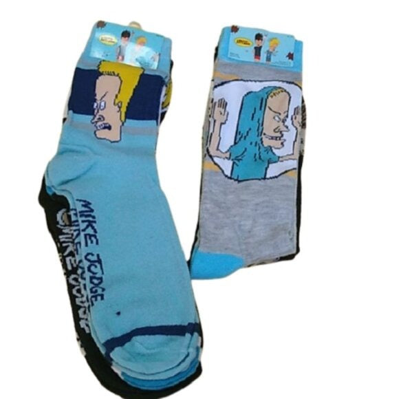 Beavis & Butthead socks- 5 pairs!
