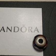 Load image into Gallery viewer, Pandora Violet Murano Glass Charm 925 ALE #790659
