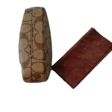 Load image into Gallery viewer, Coach Signature Clam Shell Sunglasses Glasses Hard Case Holder + Cloth
