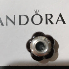 Load image into Gallery viewer, Pandora Coracao De Negro Scalloped Flower Wood + Sterling Silver Charm 790712
