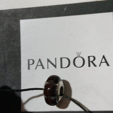 Load image into Gallery viewer, Pandora Coracao De Negro Scalloped Flower Wood + Sterling Silver Charm 790712

