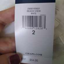 Load image into Gallery viewer, Chaps Linen Blend Pleated Shorts, White, Size 2
