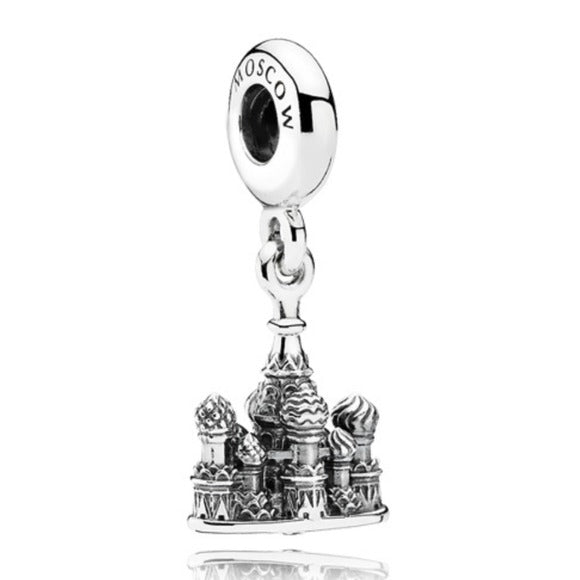 Pandora Sterling Silver St. Basil's Cathedral Dangle Russia National Icon 791141