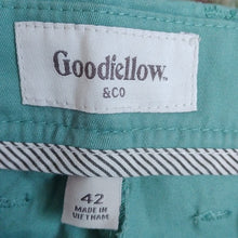 Load image into Gallery viewer, Goodfellow &amp; Co. Linden Flat Front Shorts, Turquoise, 42 Waist
