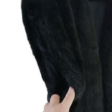 Load image into Gallery viewer, Faux Black Fur Vest, Size Large
