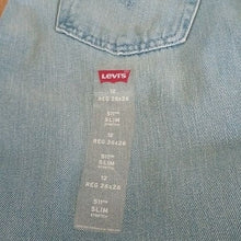 Load image into Gallery viewer, Levi's Big Boys 511 Slim Stretch Denim Blue Jeans, Perlata, 12 Regular 26x26
