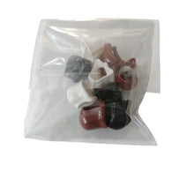 Load image into Gallery viewer, LEGO Reddish Brown, Black &amp; White Hoods for Minifigure Star Wars Jedi, Set of 9
