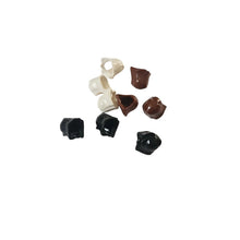 Load image into Gallery viewer, LEGO Reddish Brown, Black &amp; White Hoods for Minifigure Star Wars Jedi, Set of 9
