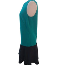 Load image into Gallery viewer, LOFT Sleeveless Sheath Colorblock Dress, Green/Black, size 6
