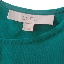 Load image into Gallery viewer, LOFT Sleeveless Sheath Colorblock Dress, Green/Black, size 6
