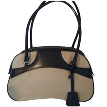 Load image into Gallery viewer, PRADA Milano Nylon &amp; Smooth Leather Bowler Bag

