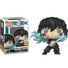 Load image into Gallery viewer, DS Muichiro Tokito (Attack) Funko Pop Vinyl Figure #1853 CHASE In Pop Protector
