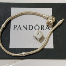 Load image into Gallery viewer, Pandora Sterling Silver 7.0&quot; Starter Bracelet &amp; I Love You Charm 790200 …
