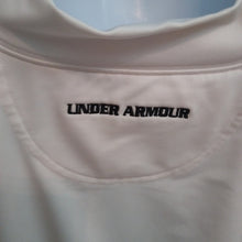 Load image into Gallery viewer, Under Armour Mock Neck Base Layer Long Sleeve Shirt, White, size XL

