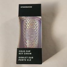 Load image into Gallery viewer, Starbucks Studded Unicorn Holographic Cold Cup Key Chain
