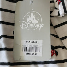 Load image into Gallery viewer, Disney Minnie Mouse Striped Icon V Neck Shirt Top, 4XL
