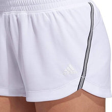 Load image into Gallery viewer, adidas Women&#39;s 3-Stripes Knit Shorts (White, Large)
