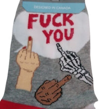 Load image into Gallery viewer, 2 Pair Naughty STFU Eff You Socks Adult Size 5-9
