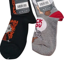 Load image into Gallery viewer, 2 Pair Naughty STFU Eff You Socks Adult Size 5-9
