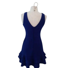 Load image into Gallery viewer, Royal Blue Ruffled Social Dress, Juniors Size 3/4, NWT
