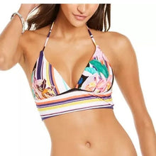 Load image into Gallery viewer, Trina Turk Treasure Cove Printed Triangle Halter Longline Bikini Top, 8
