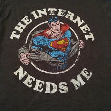 Load image into Gallery viewer, Boy's Superman Character T-shirt, Charcoal Heather, Small 6/7
