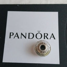 Load image into Gallery viewer, Pandora Sterling Silver White Fascinating Faceted Murano Glass Bead - 791070
