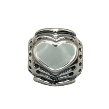 Load image into Gallery viewer, Pandora Light Grey Enamel Heart Bead Charm 790591EN26
