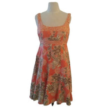 Load image into Gallery viewer, Nine West Coral Floral Midi Dress, Multicolor, size 8
