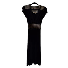 Load image into Gallery viewer, Flair Collection Black with Gold Chain Print Dress, Medium
