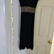 Load image into Gallery viewer, Flair Collection Black with Gold Chain Print Dress, Medium
