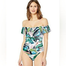 Load image into Gallery viewer, La Blanca Off The Shoulder Ruffled One Piece Swimsuit, The Monument, 4
