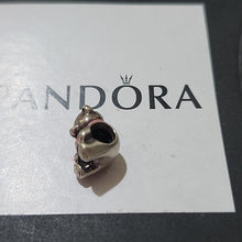 Load image into Gallery viewer, Pandora Sterling Silver It's A Girl Teddy Bear w/ Pink Ribbon Charm 791124en24
