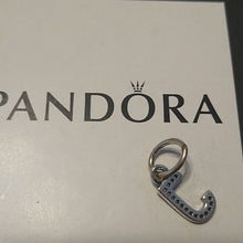 Load image into Gallery viewer, Pandora Sparkling Letter J 791322cz Pendant Charm Silver ALE
