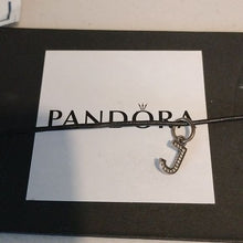 Load image into Gallery viewer, Pandora Sparkling Letter J 791322cz Pendant Charm Silver ALE
