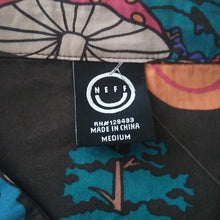 Load image into Gallery viewer, NEFF COMPANY TRIPPY MUSHROOM FOREST SHORT SLEEVE BUTTON UP SHIRT, size Medium

