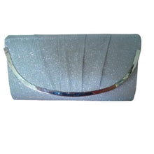Load image into Gallery viewer, Blush Silver Evening Clutch Crossbody Bag
