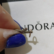 Load image into Gallery viewer, Pandora Sterling Silver Alphabet Letter K Dangle with Clear Zirconia - 791323cz
