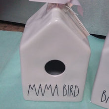 Load image into Gallery viewer, Rae Dunn Mama + Baby Bird Ceramic houses
