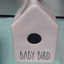 Load image into Gallery viewer, Rae Dunn Mama + Baby Bird Ceramic houses
