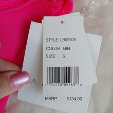 Load image into Gallery viewer, La Blanca  Island Goddess Drape Twist Belt Front 1 pc Swimsuit, Ginger, Size 6

