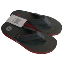 Load image into Gallery viewer, Hurley Men's Nike Lunarlon Lunar Flip Flop Sandals, Dark Grey/Firewood Orange, size 7
