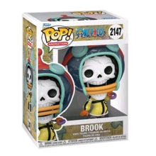 Load image into Gallery viewer, Funko Pop One Piece: Brook (Egghead) Figure w/ Protector IN HAND
