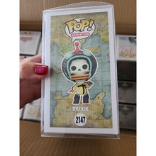 Load image into Gallery viewer, Funko Pop One Piece: Brook (Egghead) Figure w/ Protector IN HAND
