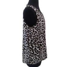 Load image into Gallery viewer, Calvin Klein Animal Print Sleeveless Keyhole Blouse, Medium

